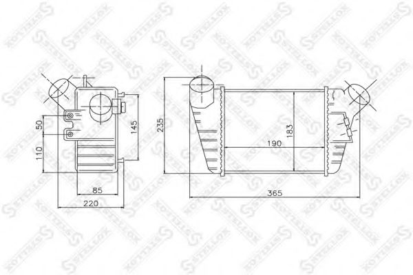 Intercooler, compresor