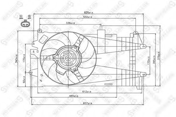 Ventilator, radiator