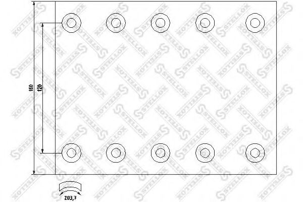 Set garnituri de frictiune, frana tambur