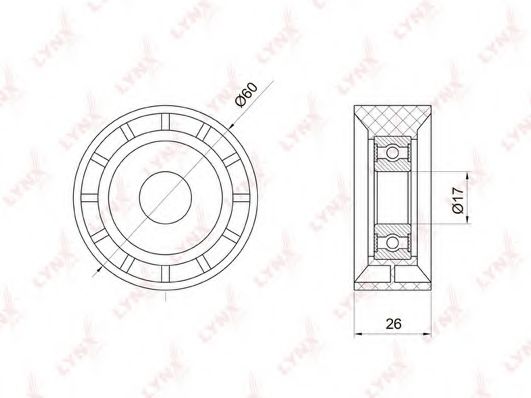Rola ghidare/conducere, curea transmisie