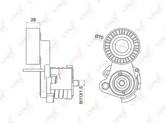 Intinzator curea, curea distributie