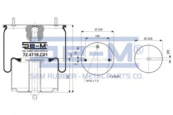 Burduf, suspensie pneumatica