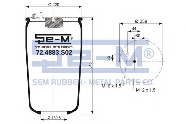 Burduf, suspensie pneumatica