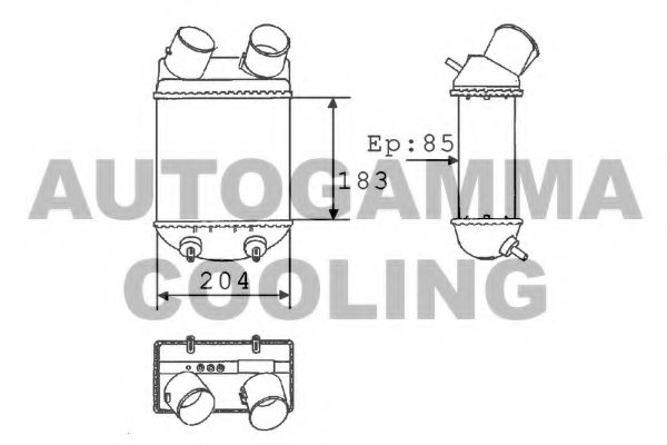 Intercooler, compresor