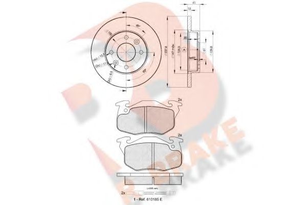 Set frana, frana disc