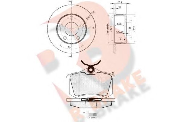 Set frana, frana disc