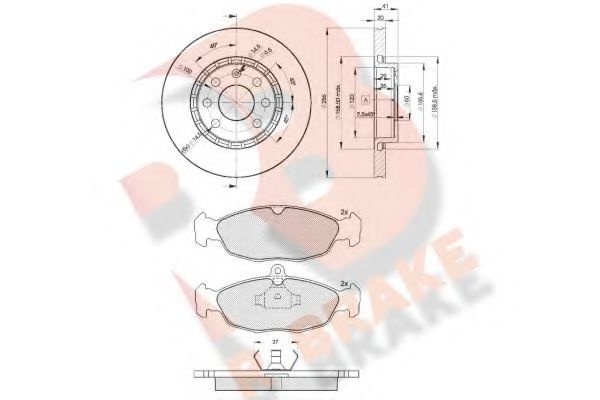 Set frana, frana disc