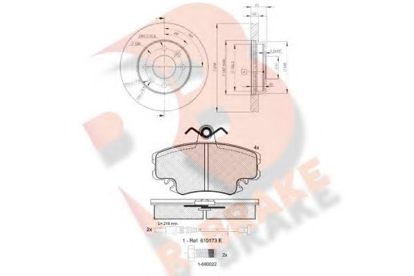 Set frana, frana disc