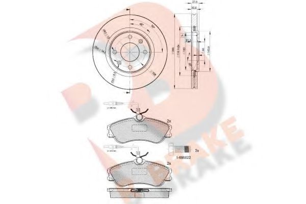 Set frana, frana disc