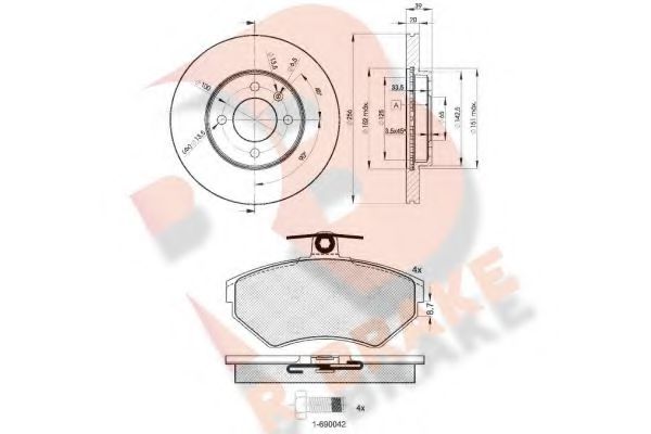 Set frana, frana disc