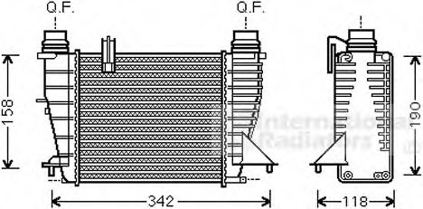 Intercooler, compresor