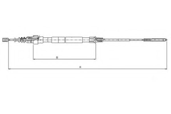 Cablu, frana de parcare