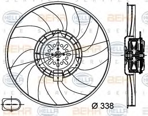 Ventilator, radiator