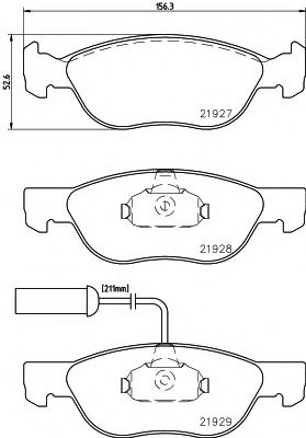 Set frana, frana disc