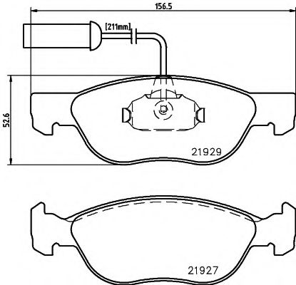 Set frana, frana disc