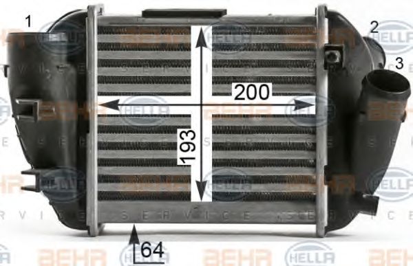 Intercooler, compresor