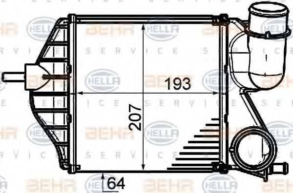 Intercooler, compresor