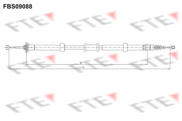 Cablu, frana de parcare