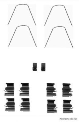 Set accesorii, placute frana