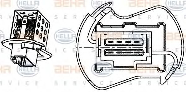 Rezistor, ventilator habitaclu