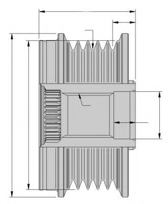 Sistem roata libera, generator