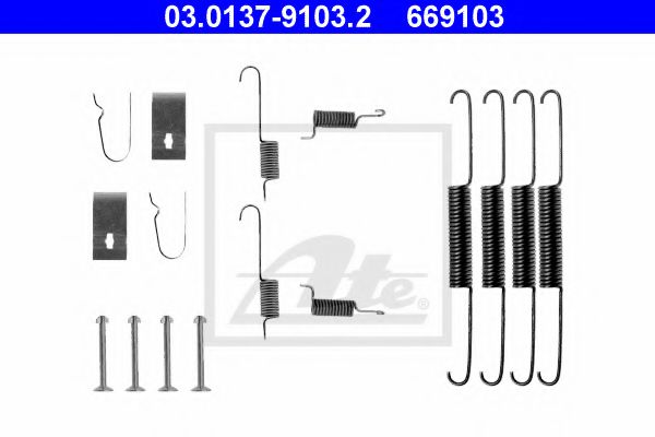 Set accesorii, sabot de frana