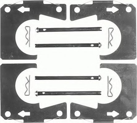 Set accesorii, placute frana