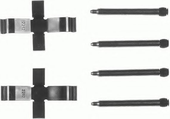 Set accesorii, placute frana