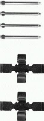 Set accesorii, placute frana