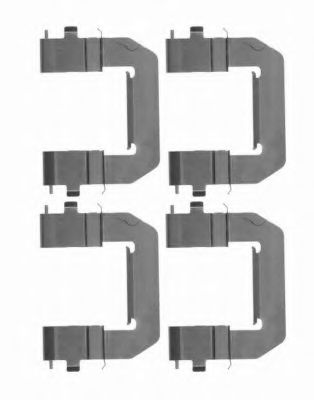 Set accesorii, placute frana