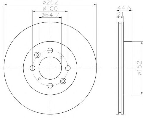 Set frana, frana disc