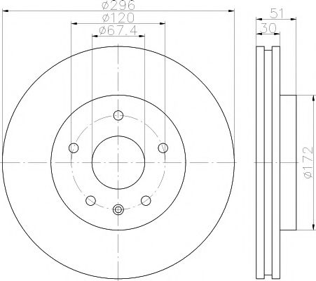 Set frana, frana disc