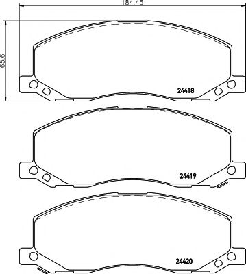 Set frana, frana disc
